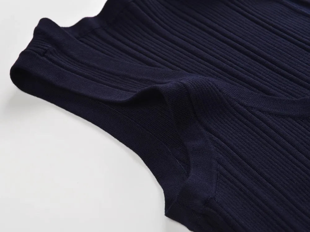 Sleeveless Knitted Dress