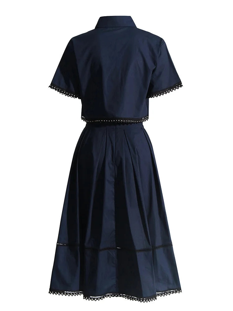 Two Piece Colorful Dress Sets