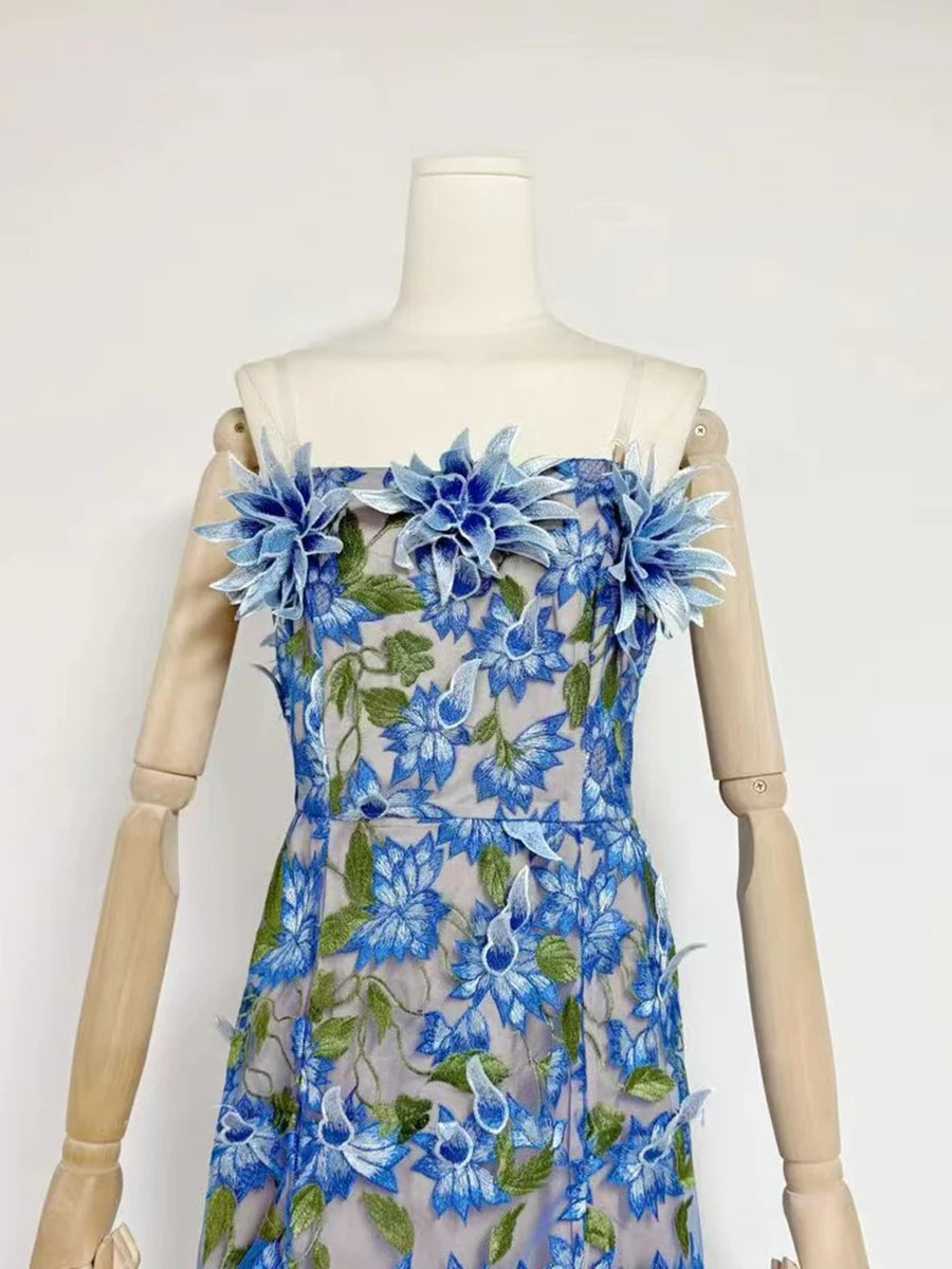Strapless Feather Dress