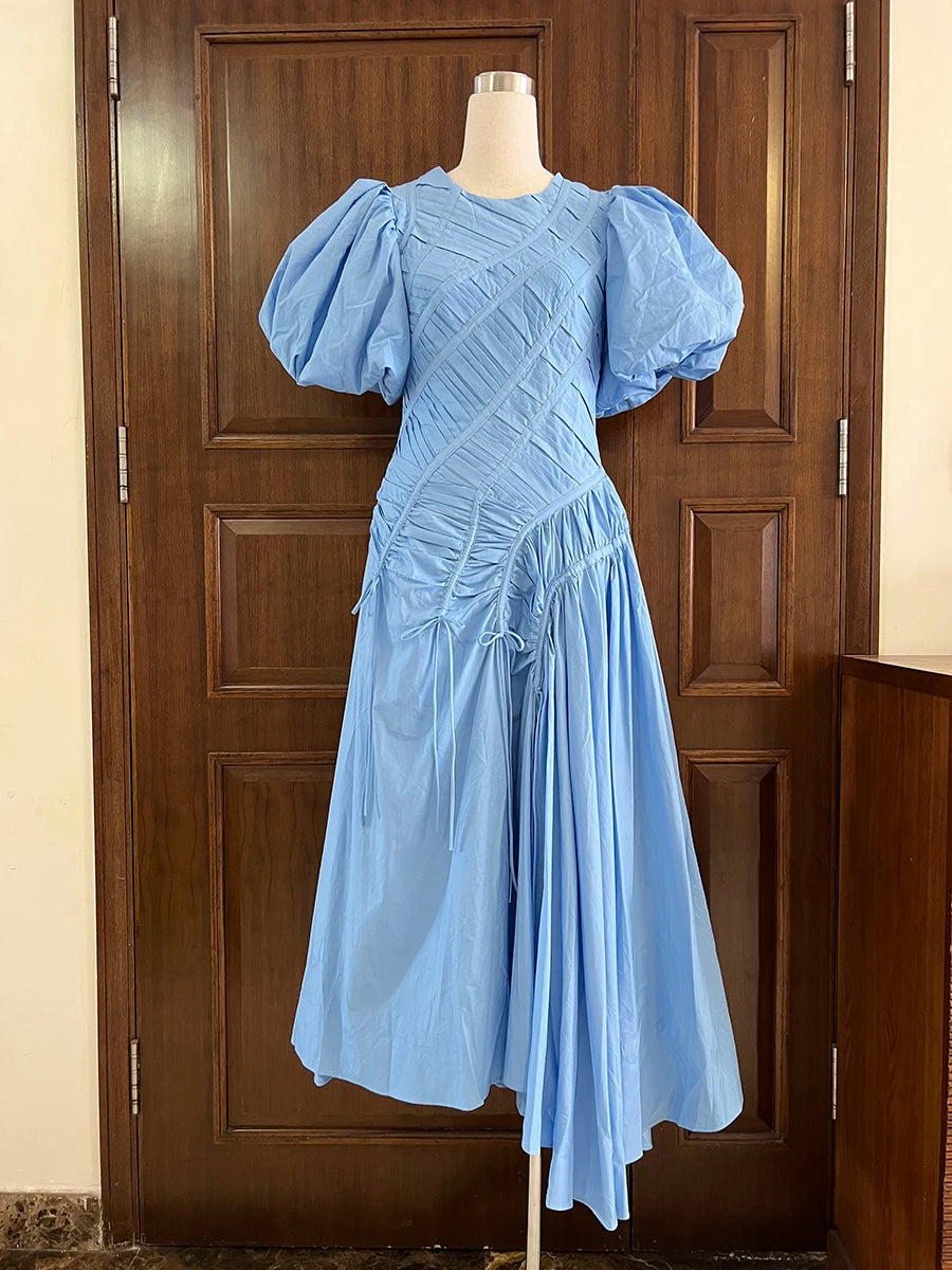 Spliced Folds Dresses