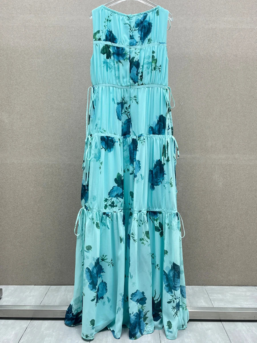 Slimming Spliced 3D Flower Dresses