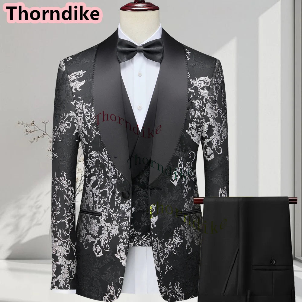 Formal Men's Suits Blazer Pants