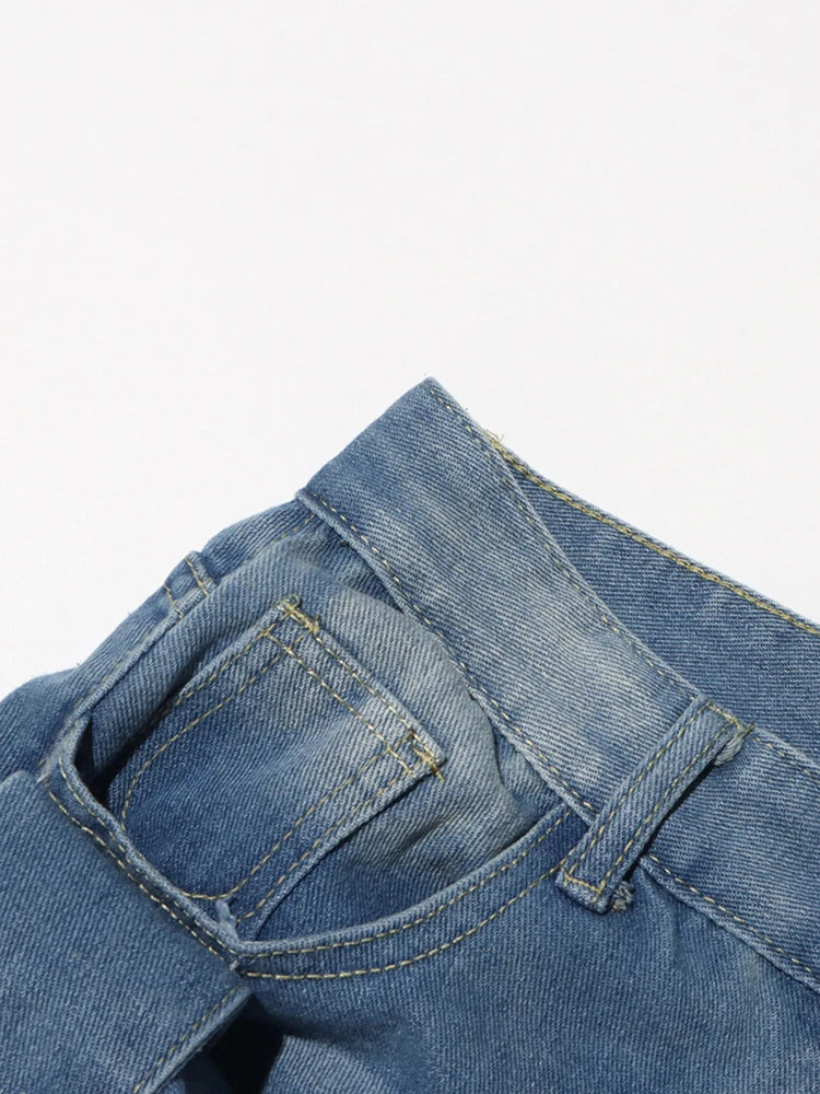 Designer Patchwork Bowknot Jeans
