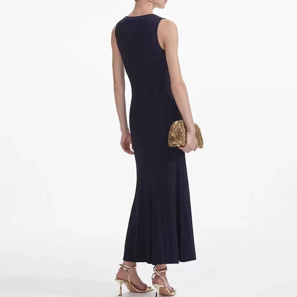 Sleeveless Knitted Dress