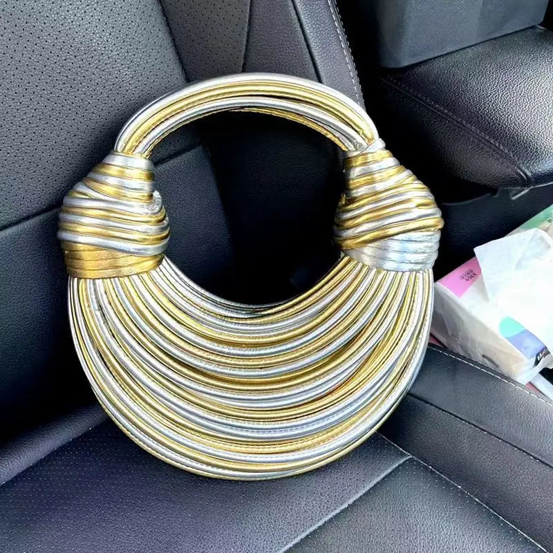 Handwoven Noodle Knotted Hobo Bags