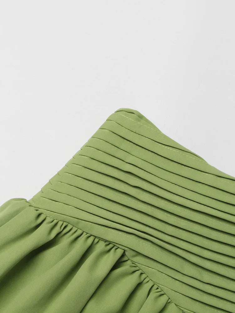 Solid Spliced Folds Two Piece Set