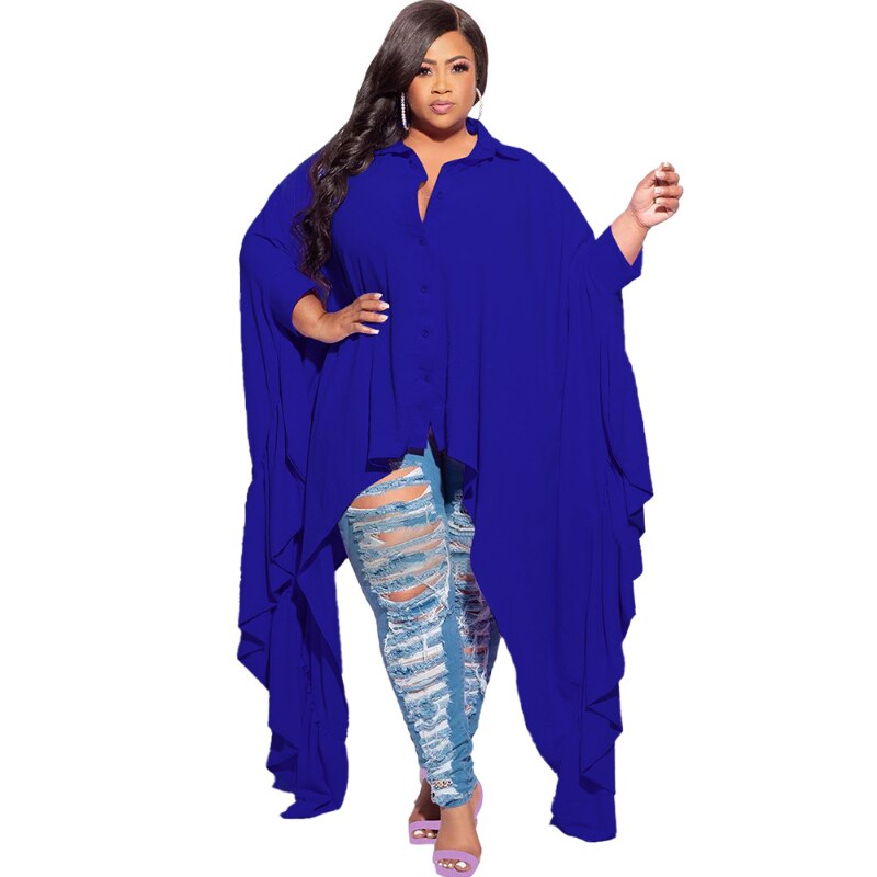 Plus Size Batwing Sleeve Shirts