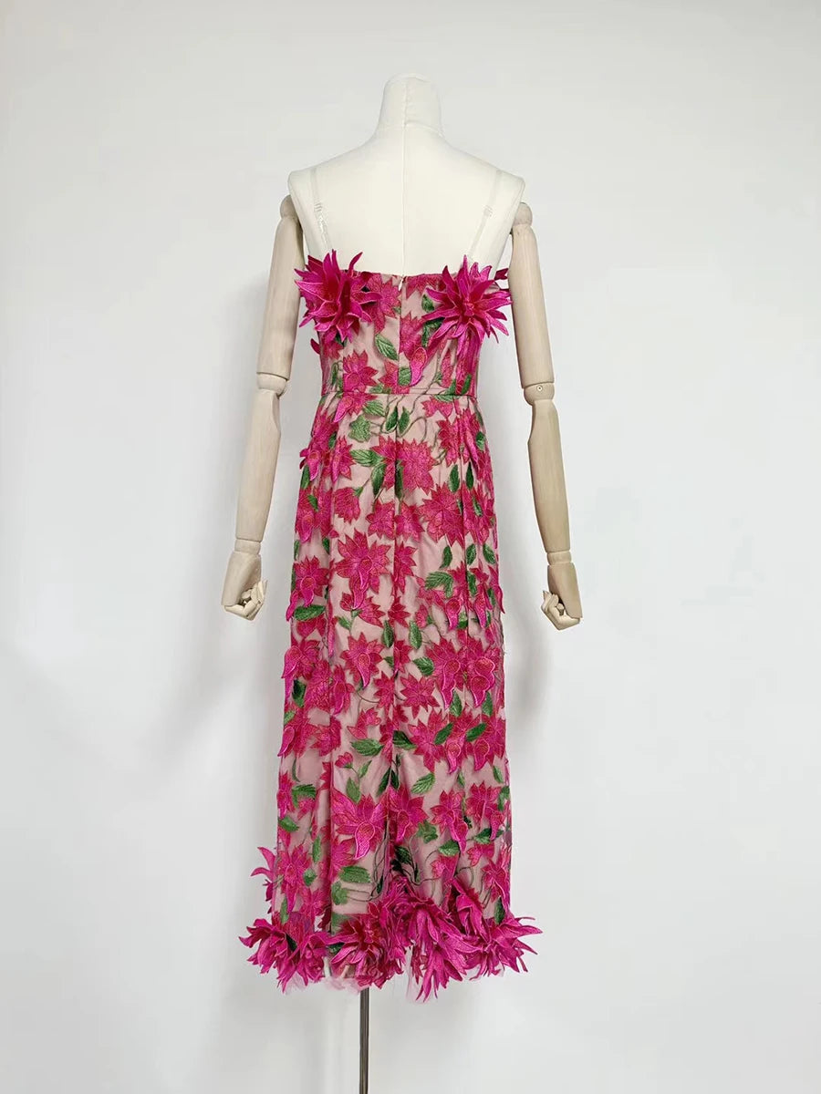 Strapless Feather Dress