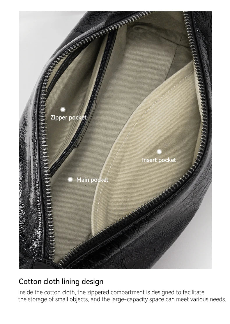 GENUINE LEATHER DESIGNER CROSSBODY HANDBAG