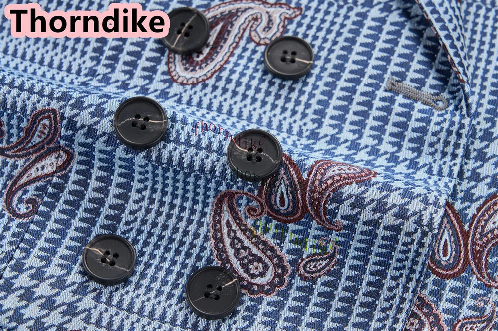 Men Suits 3 Piece Houndstooth Suit