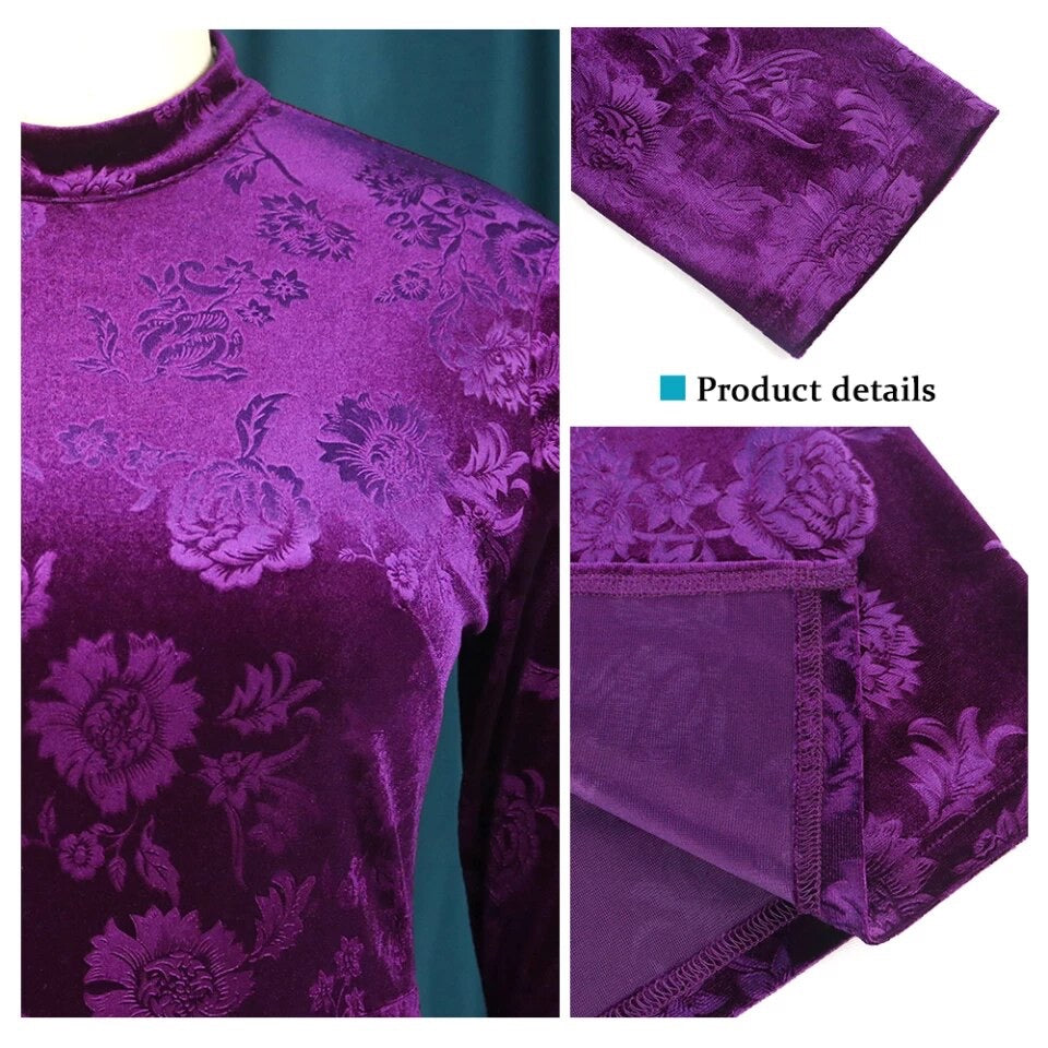 Plus Size Velvet Dress