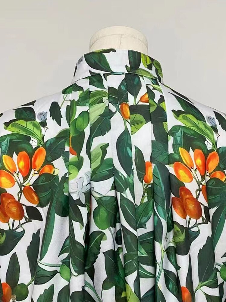 A Line Print Dresses