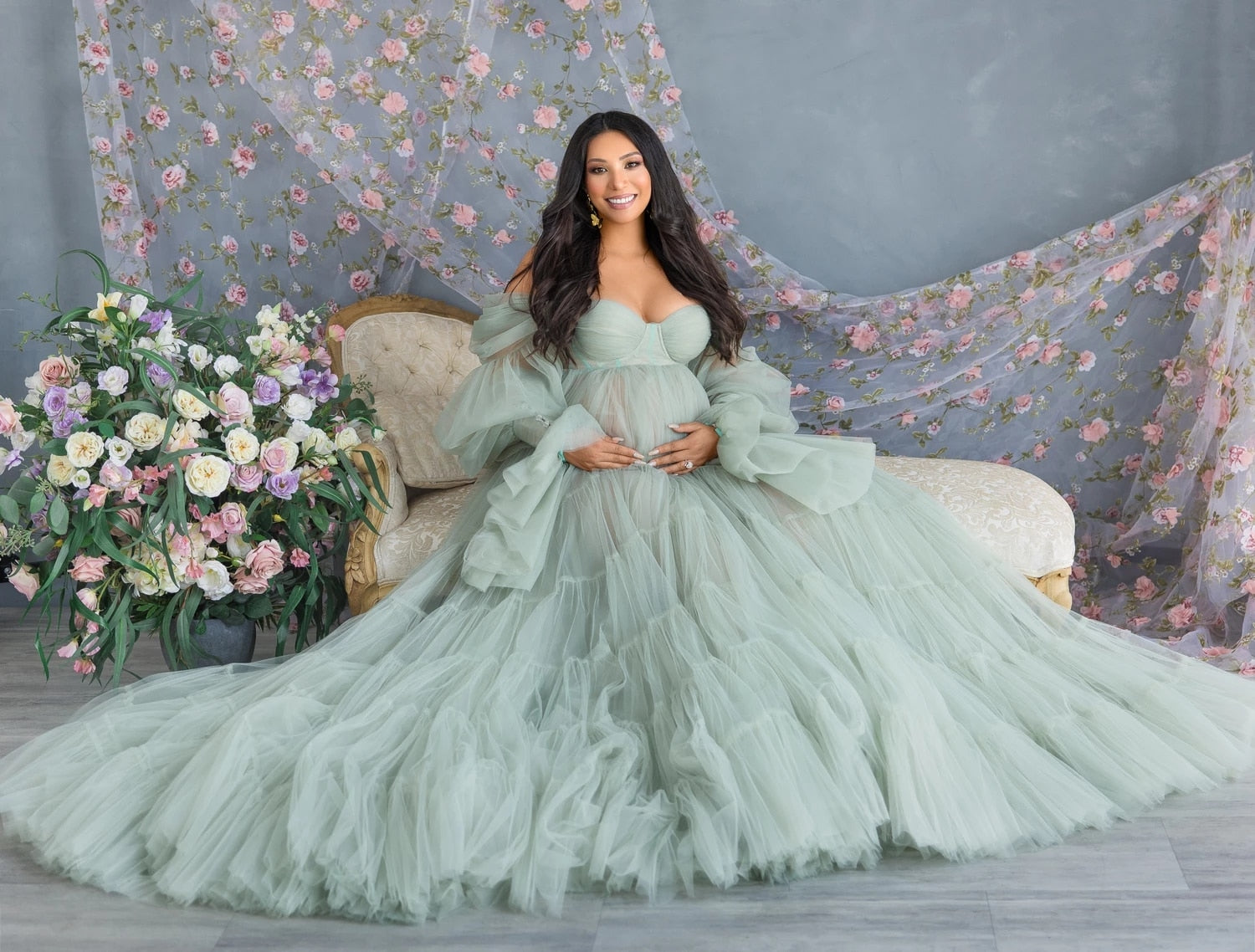 Off Shoulder Maternity Dresses