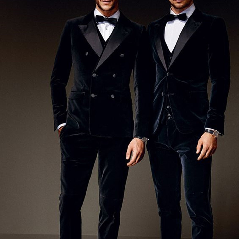 Double Breasted Velvet Suits