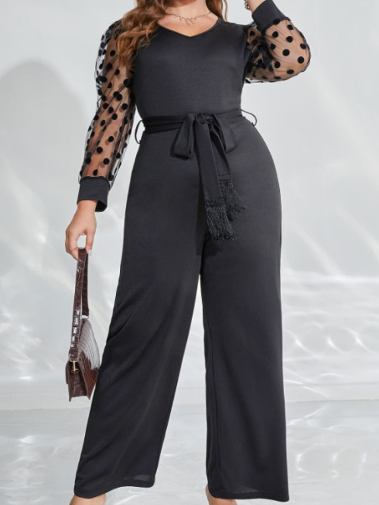 Plus Size Black Jumpsuits