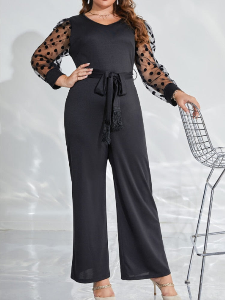 Plus Size Black Jumpsuits