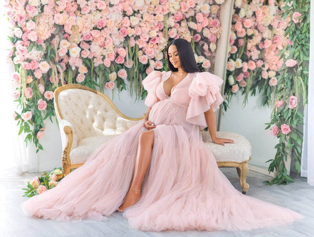 Charming Soft Tulle Maternity Dress