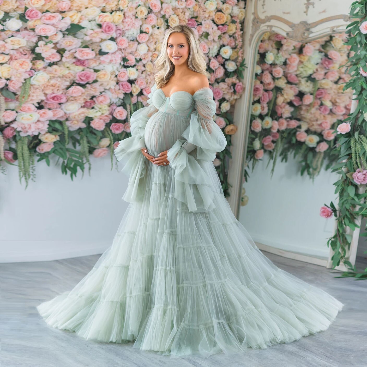 Off Shoulder Maternity Dresses