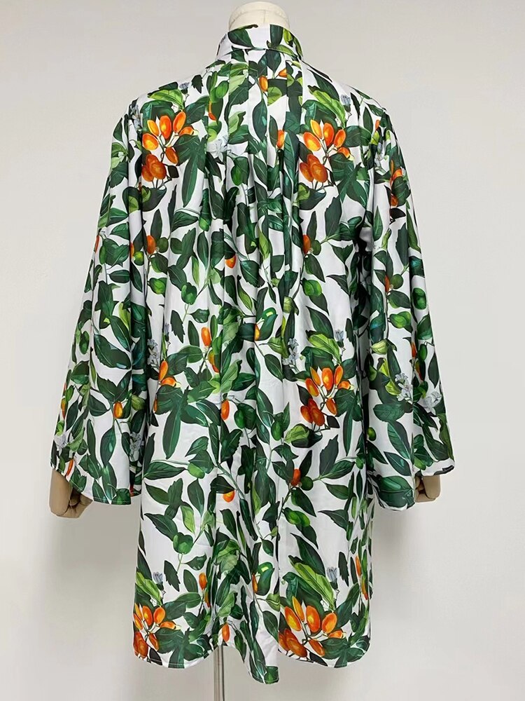 A Line Print Dresses