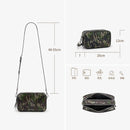 Genuine Leather Camouflage Camera Bag Adjustable Shoulder Straps Fashion Lightweight Multifunctional Crossbody Bag for Women