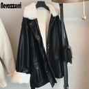 Winter Oversized Leather Jacket