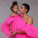 Mother And Daughter Mini Tulle Dresses