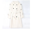 Long & Thick Fluffy Faux Fur Trench Coat