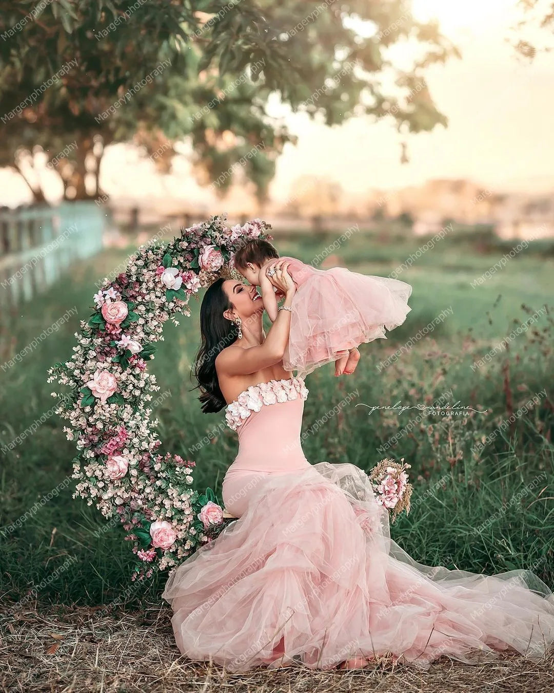 Mother And Daughter Photo Shoot Dresses