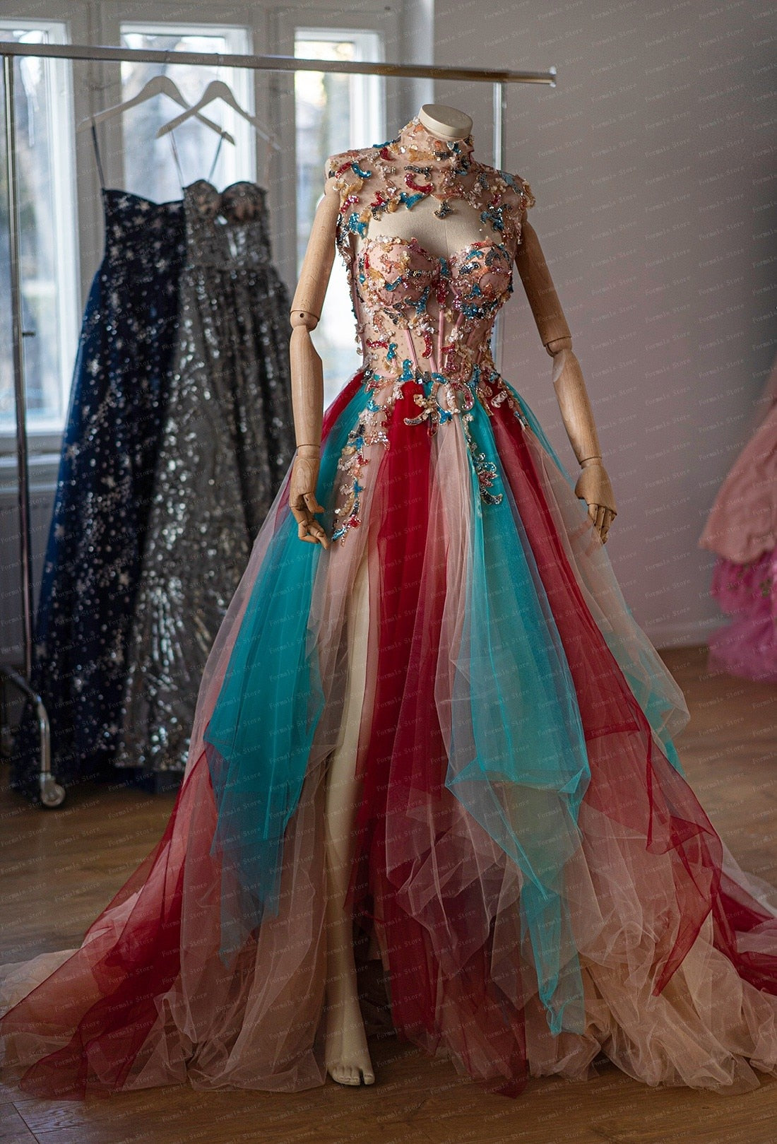 Colorful Dress Sequin Beaded Dresses