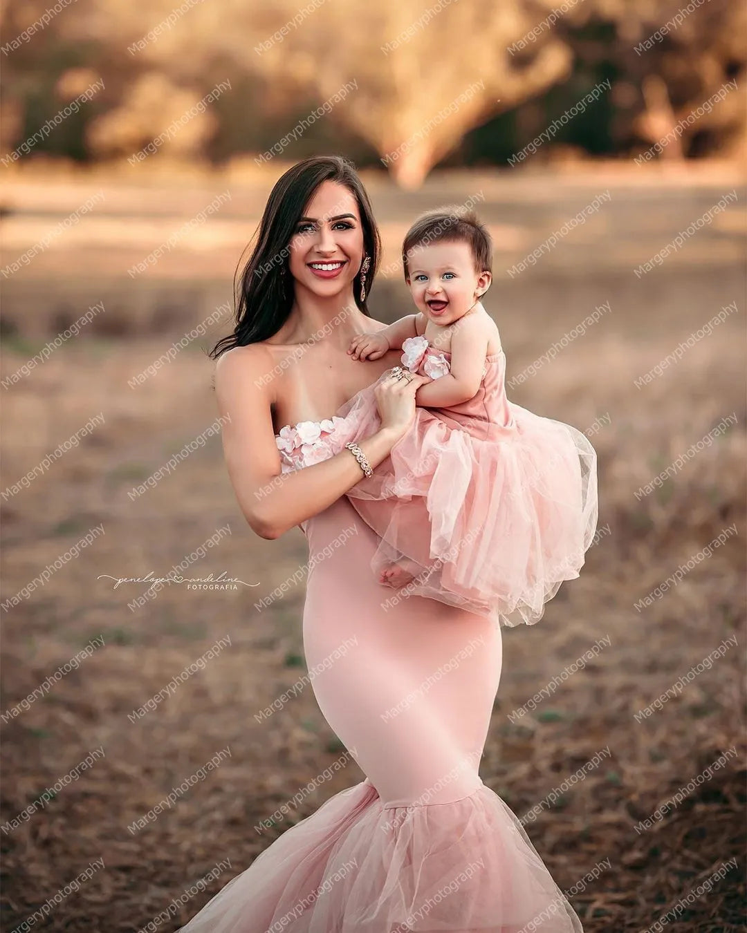 Mother And Daughter Photo Shoot Dresses