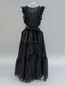 Spliced 3D Flower Dresses