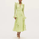 Spliced 3D Flower Dresses