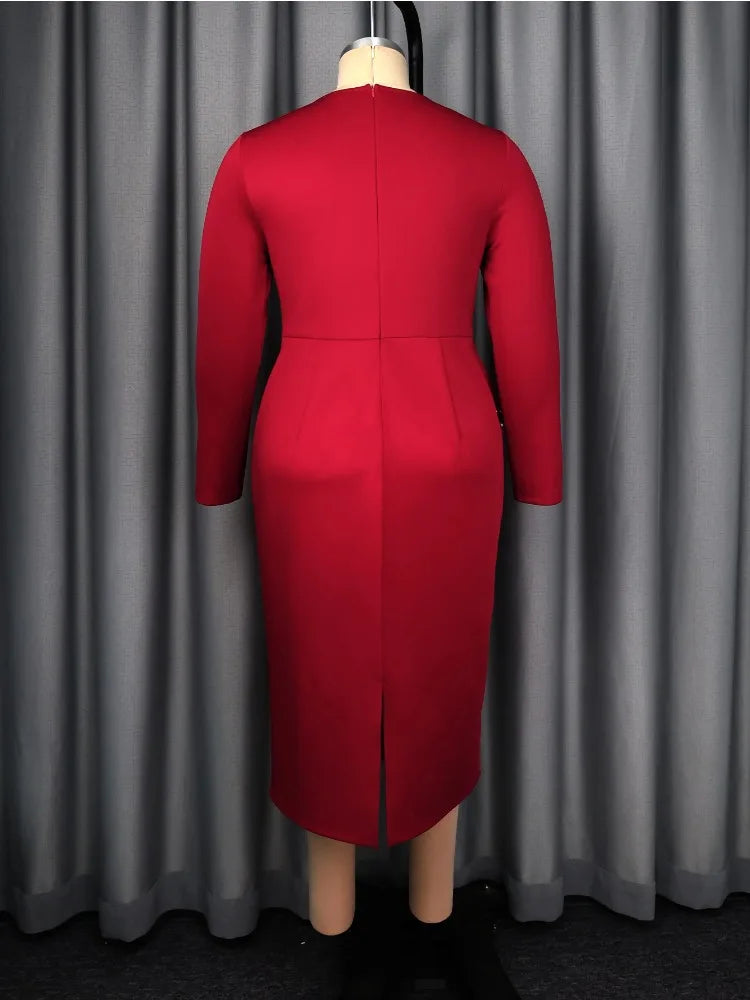 Plus Size 3D Flower with Beading