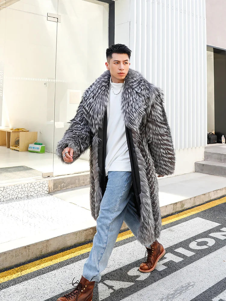 Men’s Fur Coats Real Fox Fur Coat