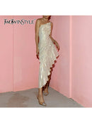 Spliced Folds Dresses