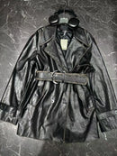 Hit Color Loose Spliced Belt Basics Jackets