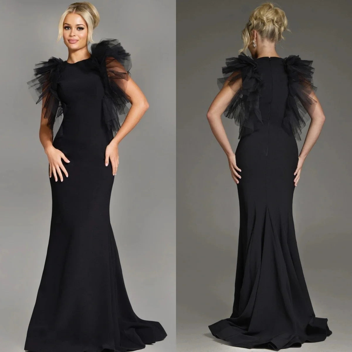 Evening  Ruffles Dress