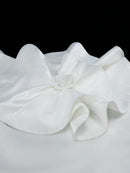 Plus Size White Flower  Dress