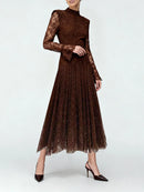 Long Sleeves Patchwork Dress