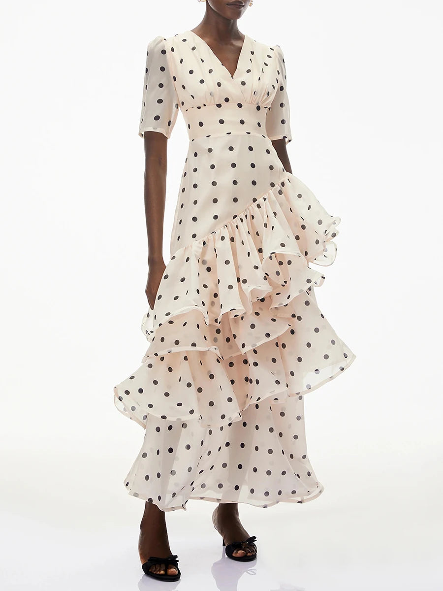 Hit Color Dot Dresses