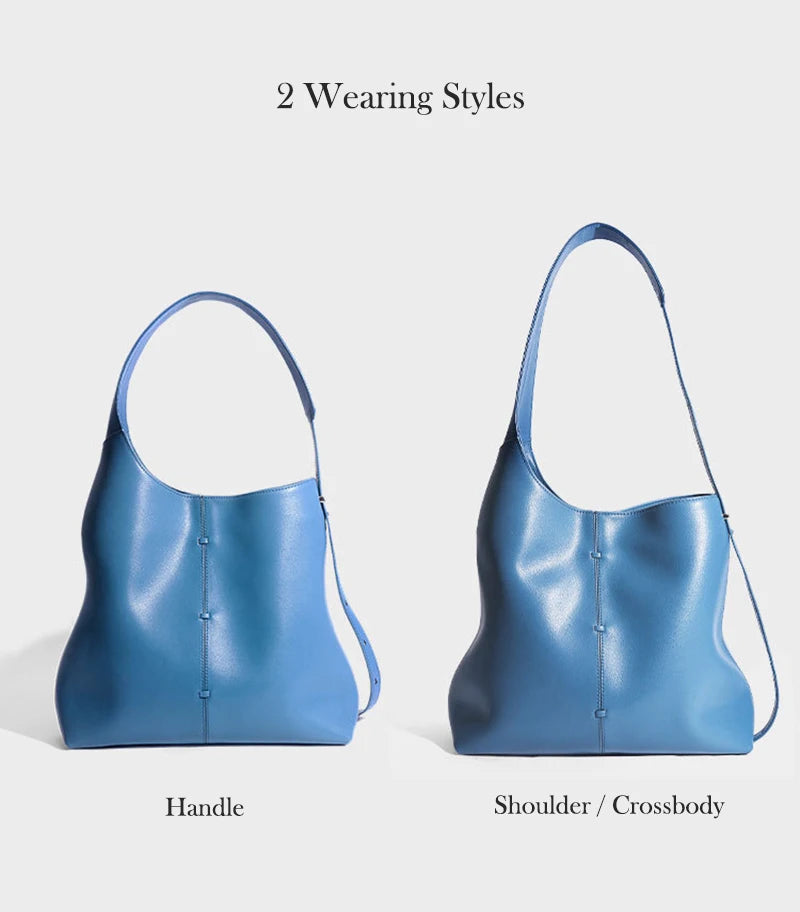 Genuine Leather Hobo Bag