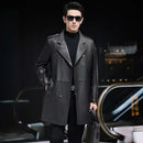 Men’s Cow Leather Trench Coat