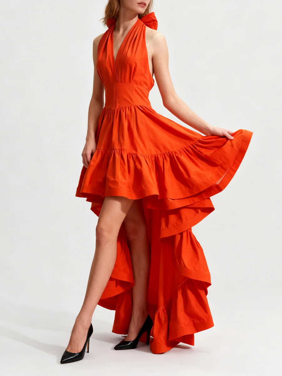 Patchwork Ruffles Dress