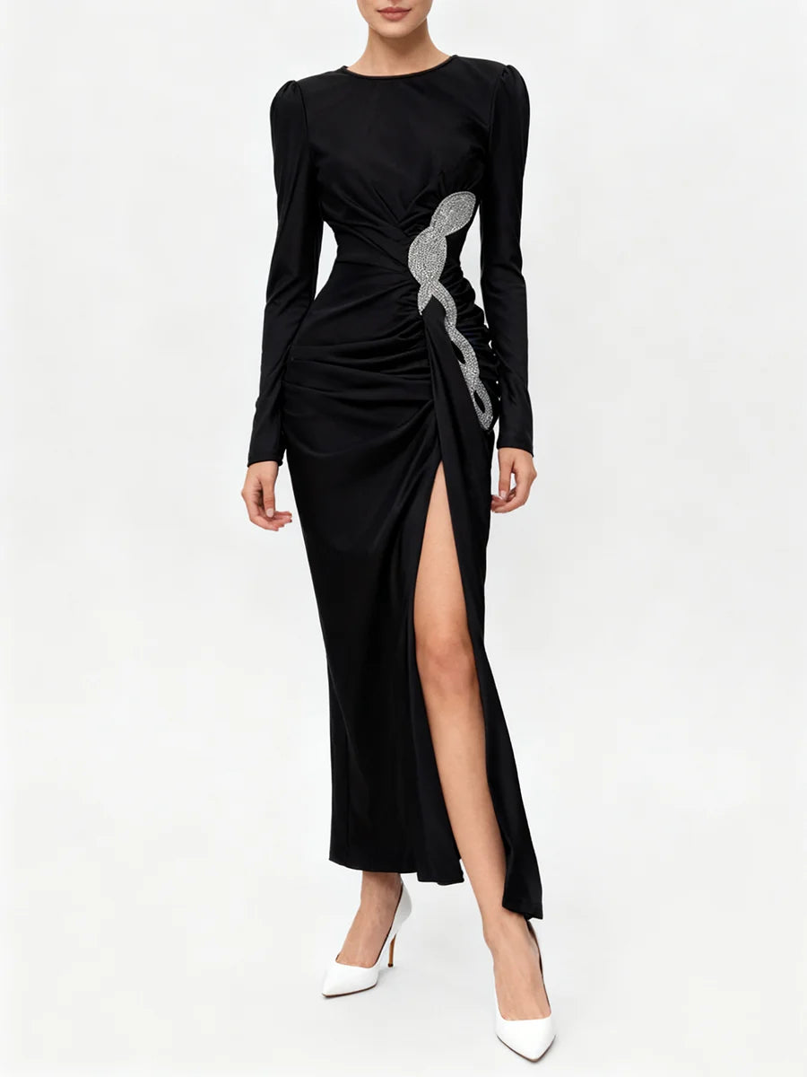 Spliced Bead Elegant Dresses