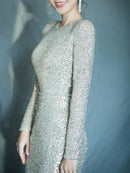 Spliced Sequins Dresses