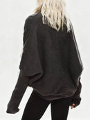Loose Spliced Fur Casual Cardigans