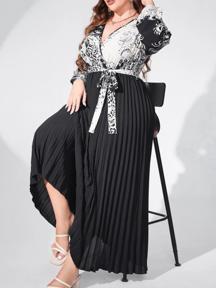 Plus Size Printed Dress