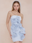 Flower Denim Dress