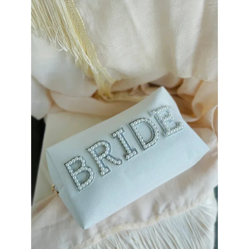 Bride Pearl Makeup Bag