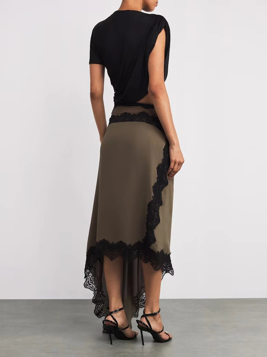 Lace Irregular Dresses